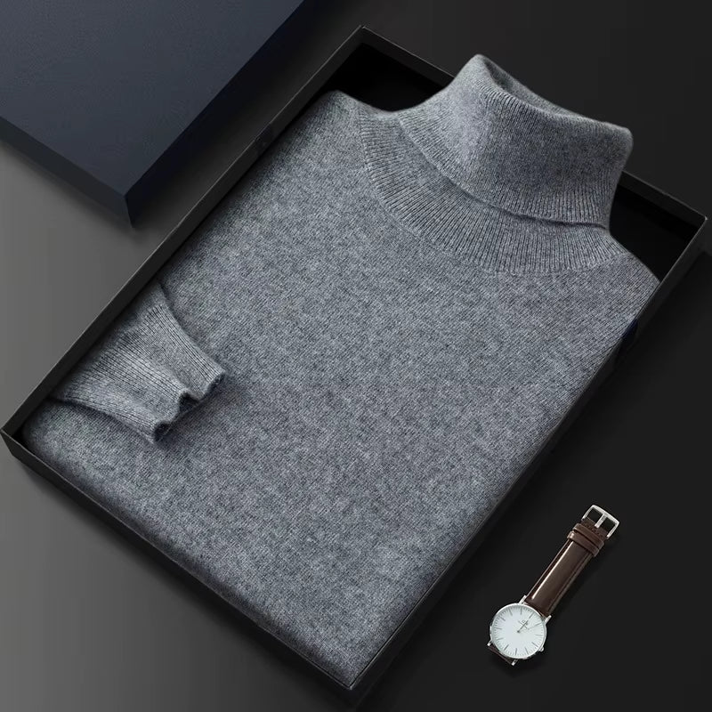  Turtleneck Men 100% Cashmere