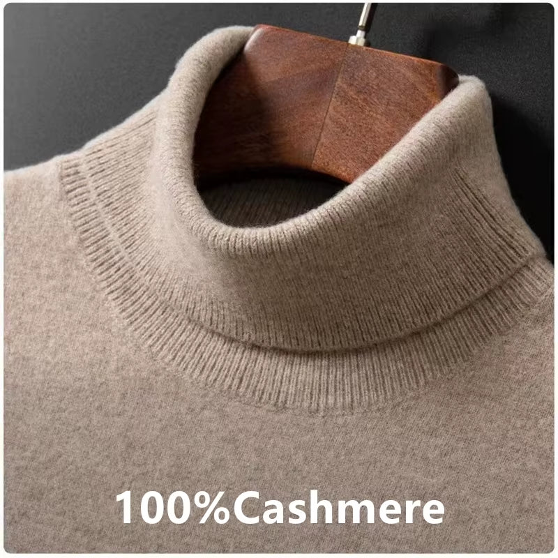  Turtleneck Men 100% Cashmere