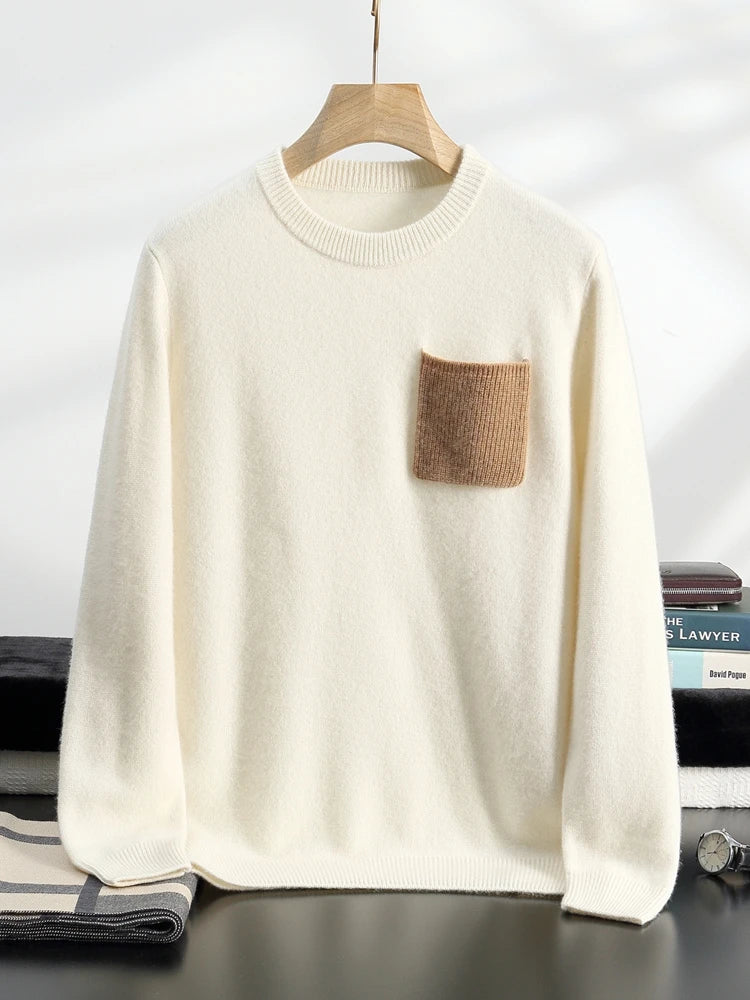  100% Cashmere Sweater Pocket
