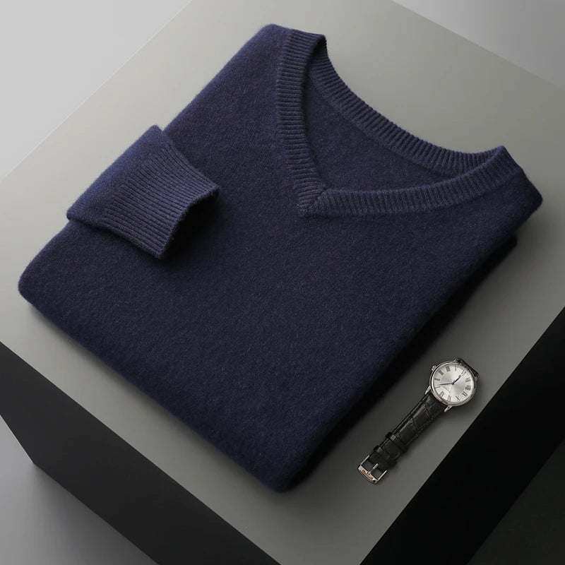  Cashmere 100% Sweater Smart Casual 