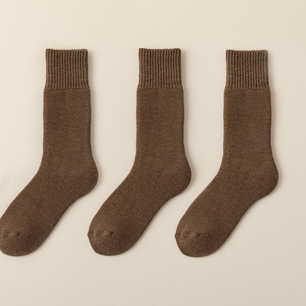 3 Pair Men's Winter Thick Warm Wool Socks 