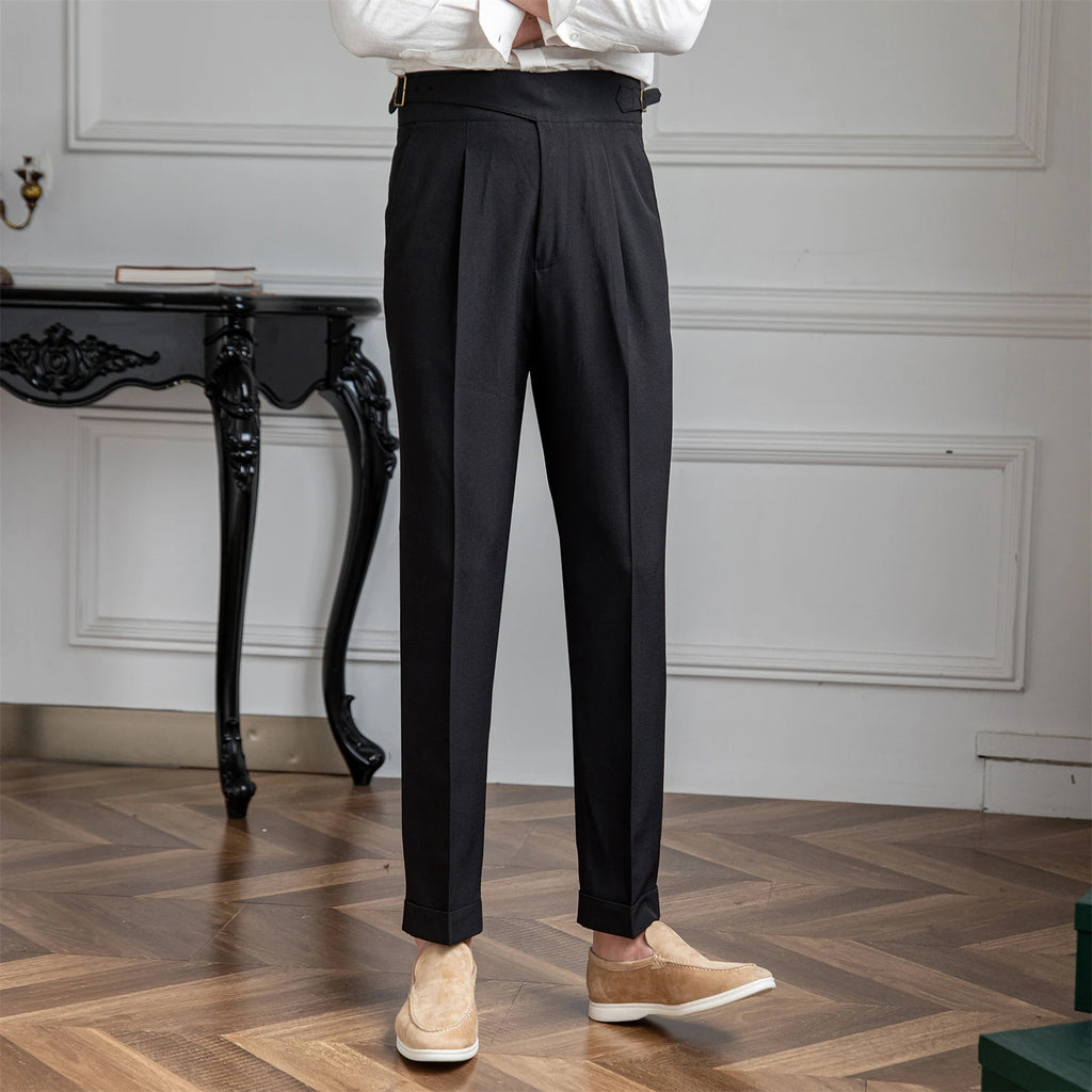 High Waist Straight Pants