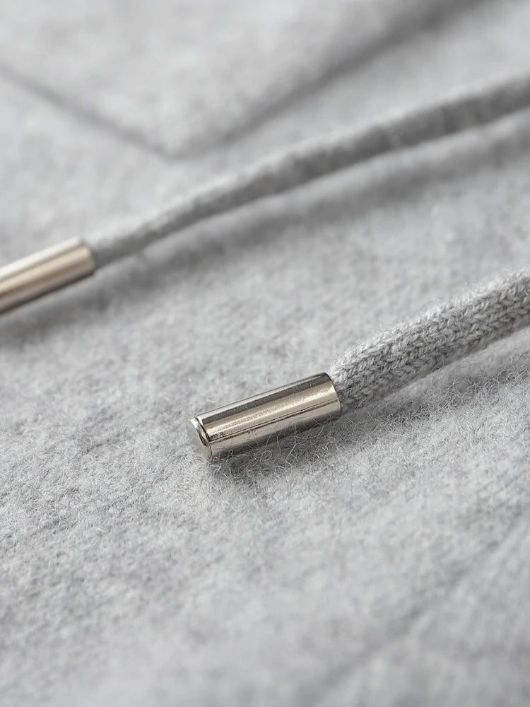 Men'S 100% Cashmere Hooded Sweater