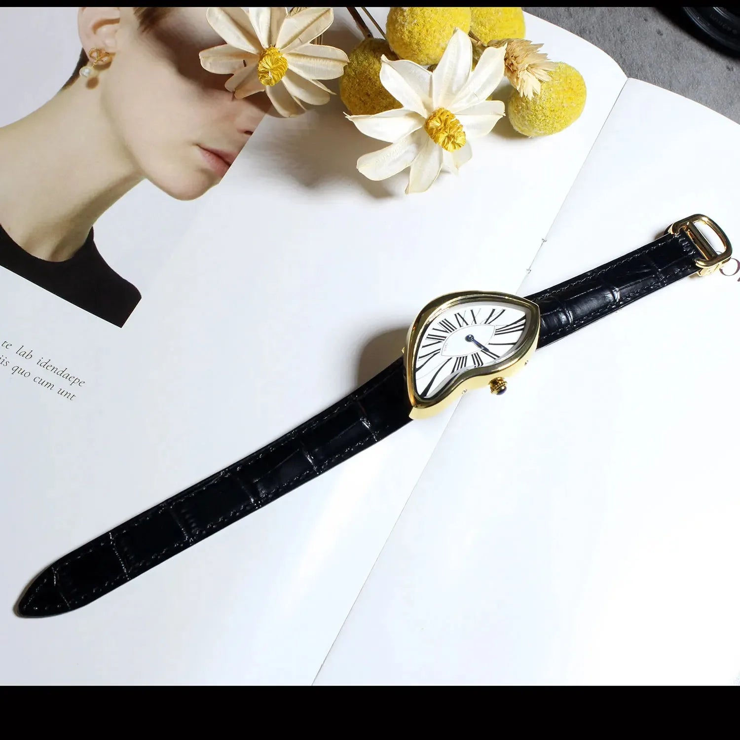 Melted stylish watch