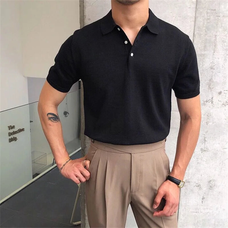  Knitted Polo Shirt 