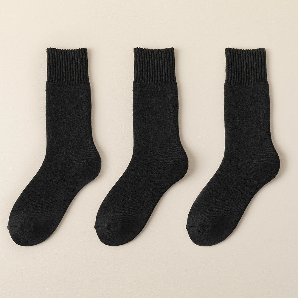 3 Pair Men's Winter Thick Warm Wool Socks 