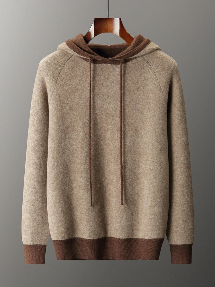Sweater 100% Cashmere Hooded 