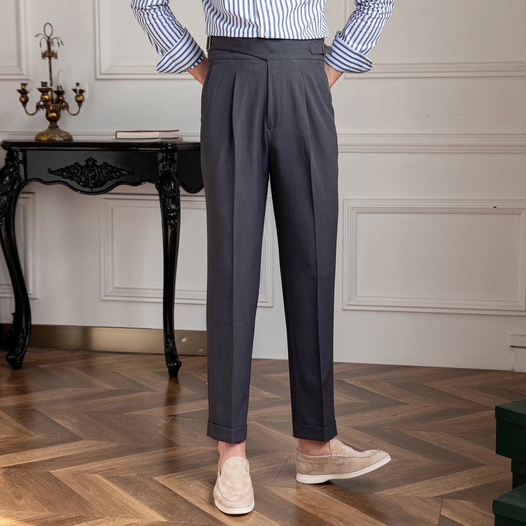 High Waist Straight Pants