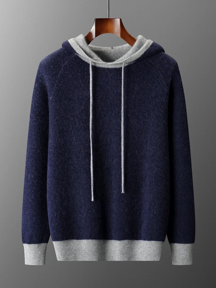 Sweater 100% Cashmere Hooded 