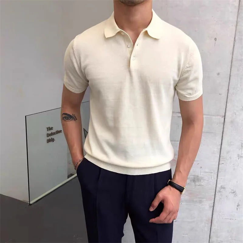  Knitted Polo Shirt 