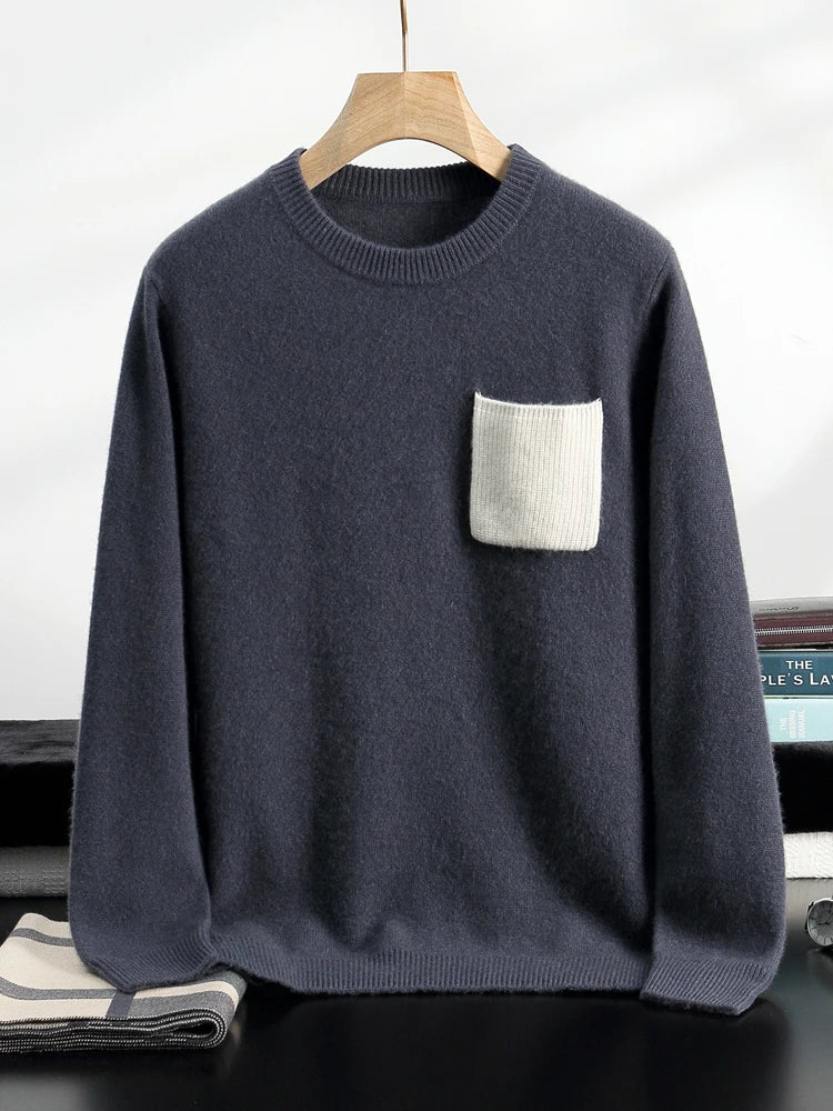  100% Cashmere Sweater Pocket