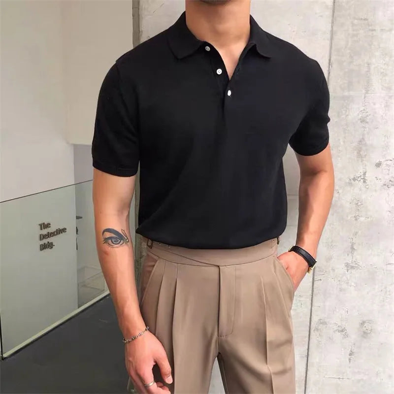  Knitted Polo Shirt 
