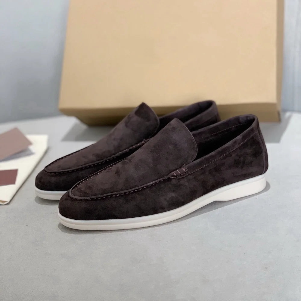 Men Suede Loafers 