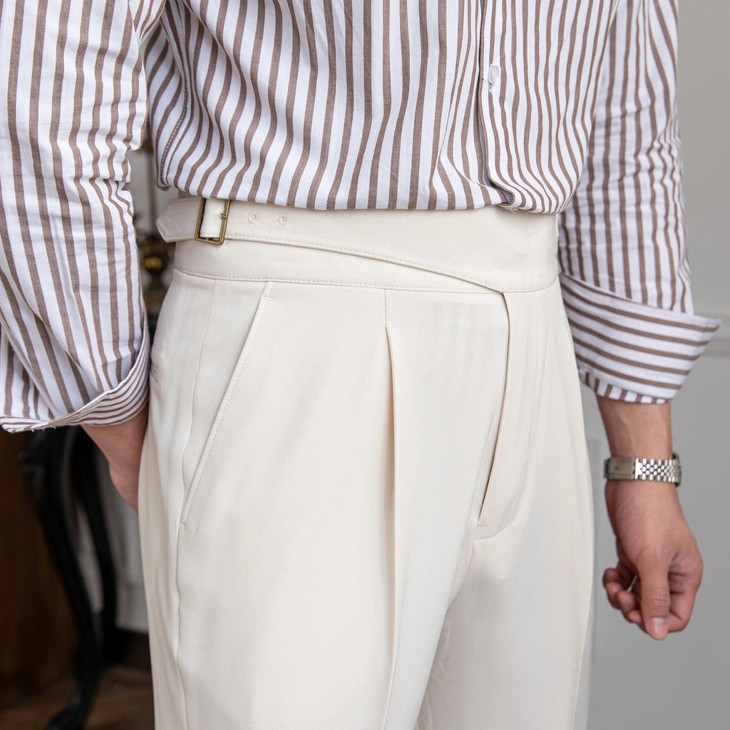 High Waist Straight Pants