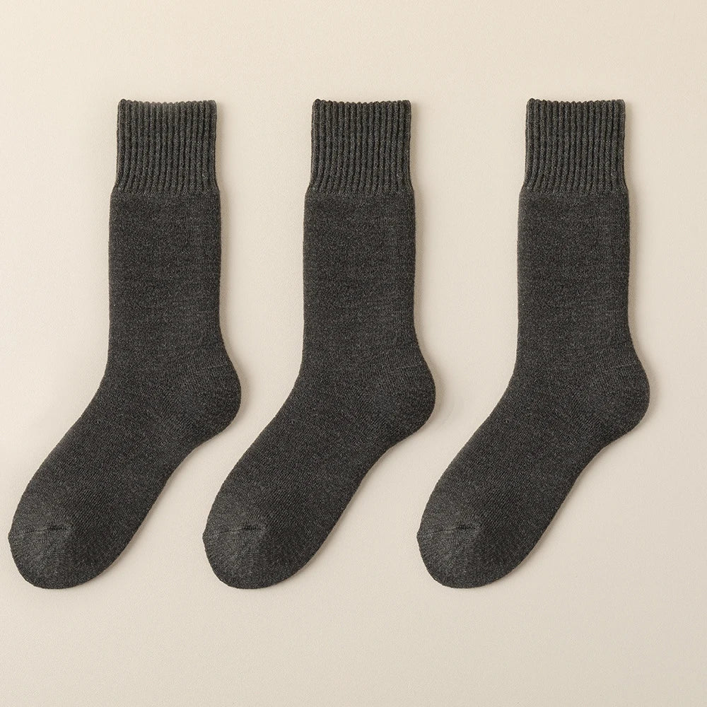3 Pair Men's Winter Thick Warm Wool Socks 