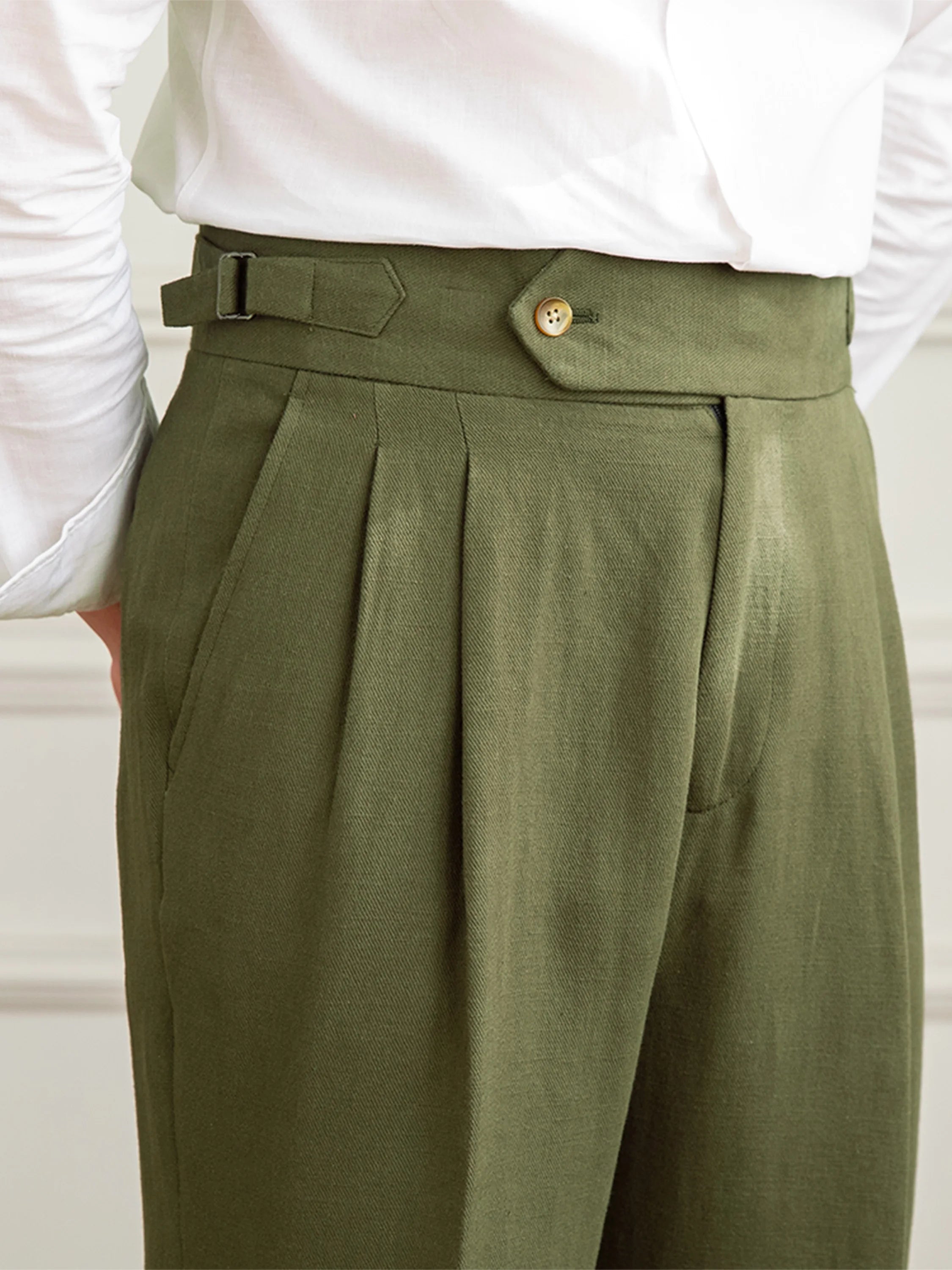 Gentleman Straight Pants in cotton
