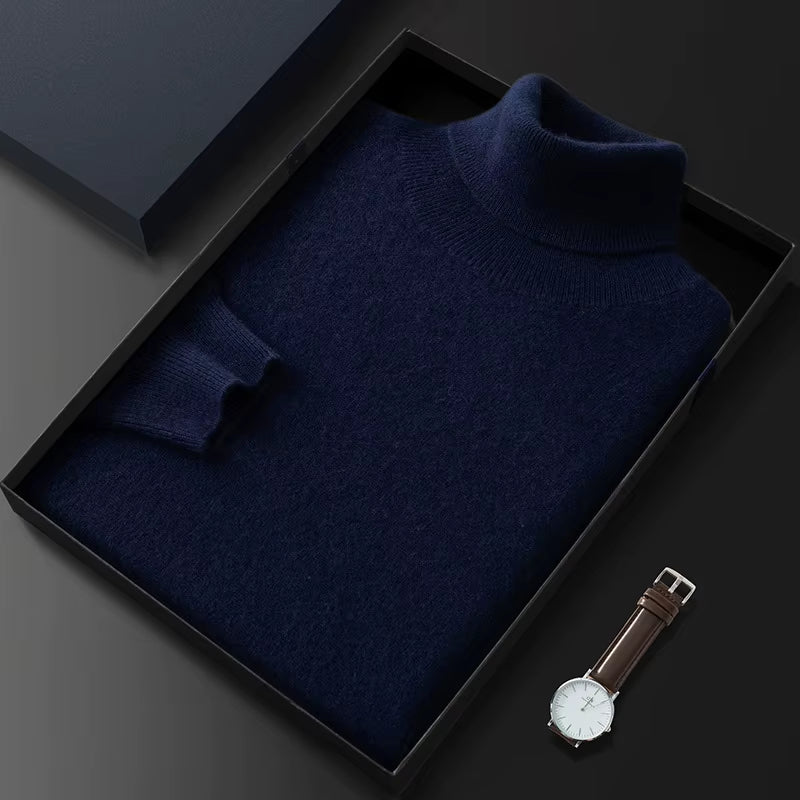  Turtleneck Men 100% Cashmere