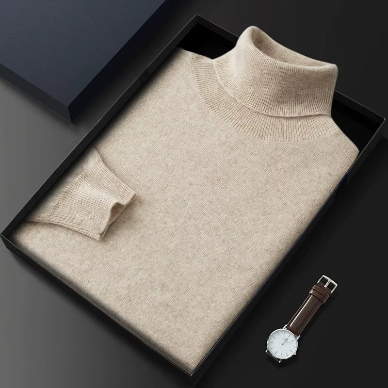  Turtleneck Men 100% Cashmere