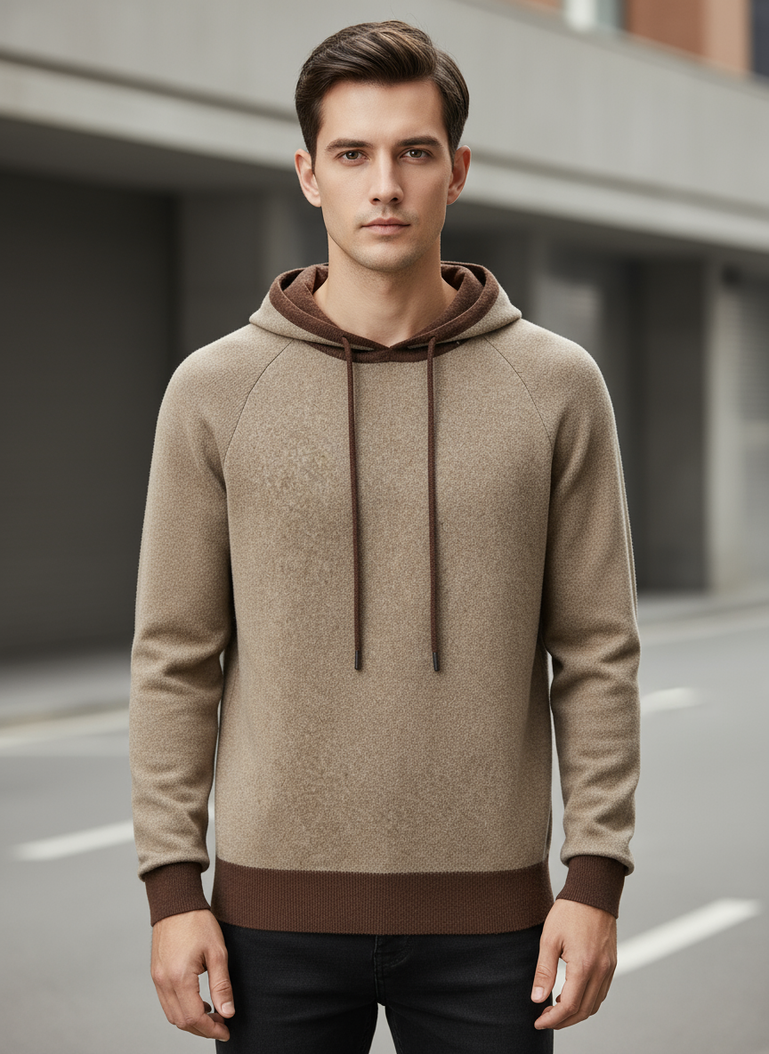 Sweater 100% Cashmere Hooded
