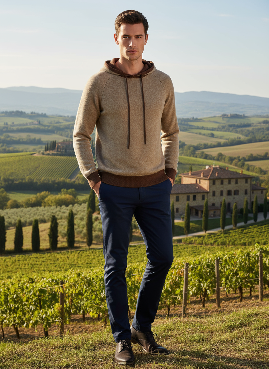 Sweater 100% Cashmere Hooded