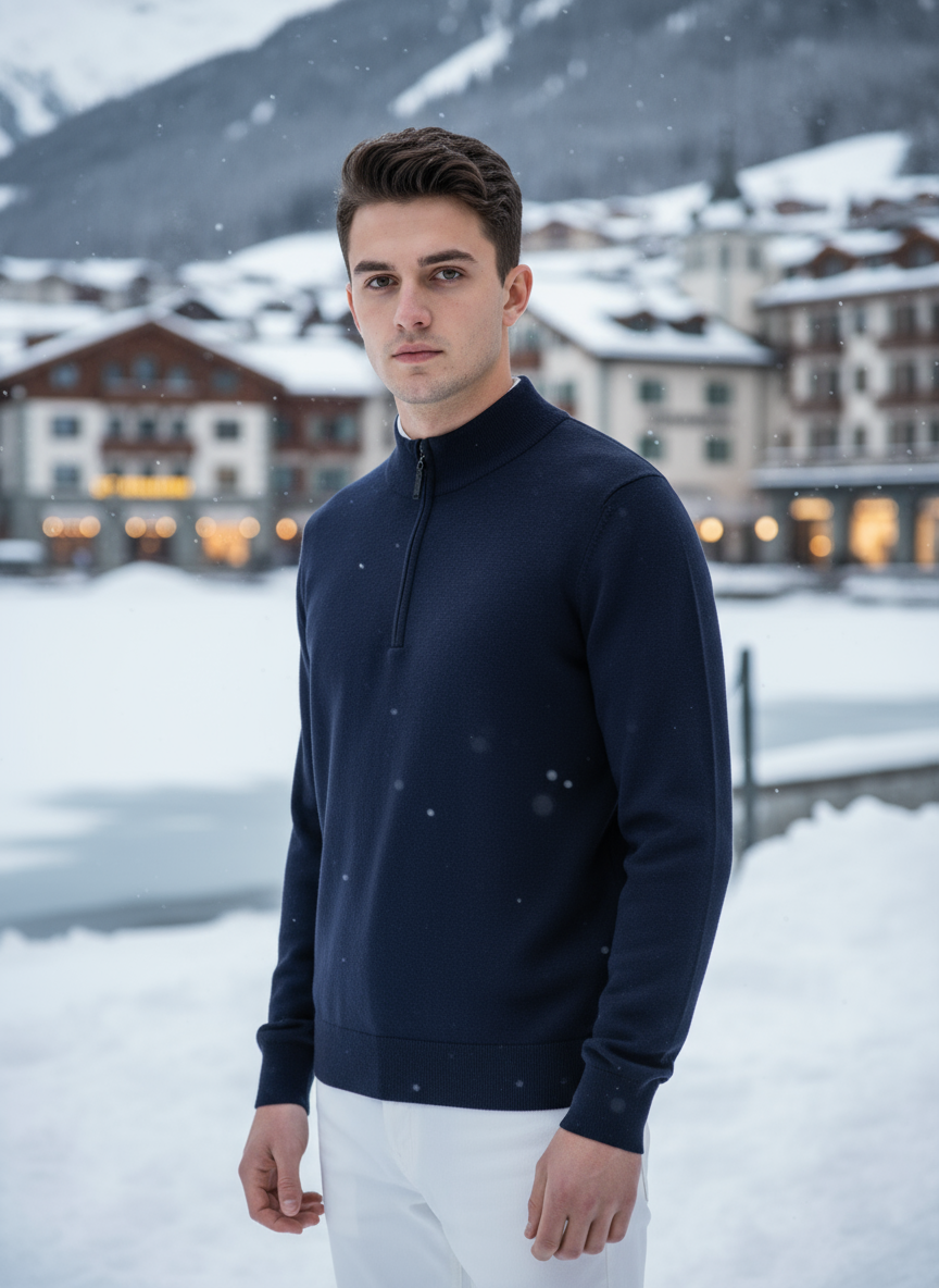 Men 100% wool sweater